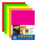 Poster Board 11"x 14" Multicolor-Fluorescent 5Pk