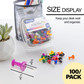 Push Pins Assorted Color 100Pk