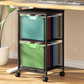 Rolling File Cart with 2 Storage Drawers