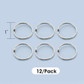 Book Rings 1" Metal 12ct.