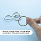 Book Rings 1" Metal/Nickel Plated 12ct.