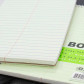 Steno Book 6" X 9" Green Tint Gregg Ruled  80ct.