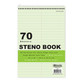 Steno Book 6" X 9" Green Tint Gregg Ruled  80ct.