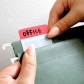 Filing Tabs Bazic Assorted Colors/Stick On  5Pk