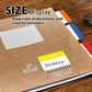 Filing Tabs Bazic Assorted Colors/Stick On (6 Sheets Per Pad) 5ct.