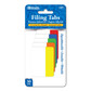 Filing Tabs Bazic Assorted Colors/Stick On (6 Sheets Per Pad) 5ct.