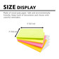 Stick On Notes 3"x 5" Neon Colors-Lined (70 Sheets)