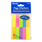 Page Markers-Stick On/Neon Colors (100 Sheets Per Pad) 10ct.