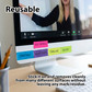 Page Markers-Stick On/Neon Colors (60 Sheets Per Pad) 6ct.