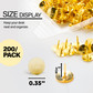 Thumb Tacks-Gold 200ct.