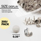 Thumb Tacks-Silver 200ct.
