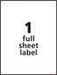 Labels Laser & Ink Jet 8-1/2" x 11" White  (100/Pack) (ASG R6-P10)