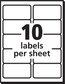 Labels Laser & Ink Jet 2" x 4" White 100 Sheets (Box/1000) (ASG R9-P2)