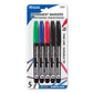 Markers Bazic Assorted Colors/Fine Tip 5ct. (Pocket Clip)