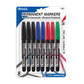 Markers Bazic Assorted Colors/Fine Tip 8ct. (Pocket Clip)