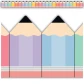 Border-Pencils Cool for School/Die-Cut