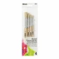 Brush Set Ass't Round Natural Bristle 4ct.
