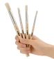 Brush Set Ass't Round Natural Bristle 4ct.