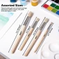 Brush Set Ass't Round Natural Bristle 4ct.