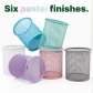 Pencil Holder Assorted Pastel Colors Mesh 4.0" x 3.5"