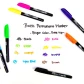 Markers Bazic Assorted Colors/Fine Tip 5ct. (Pocket Clip)