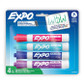 Dry Erase Expo Markers Assorted Colors/Chisel Tip 4ct. (12/48)