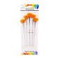 Brush Set-Fan Bristles w/Clear Handle 5ct.