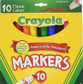 Markers Crayola 10ct.-Broad/Classic Colors
