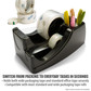 Tape Dispenser-Black 2-in-1 (Deluxe/Heavy Duty)