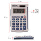 Calculator 8-DigitsTwin Power/Hand-Held (EL-243SB)