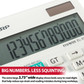 Calculator 12-Digits Twin Power Handheld  LCD (EL-334WB)