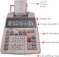 Printing Calculator 12-Digit LCD 2-Color (EL-1750V)