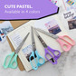 Scissors 8" Pastel Colors/Stainless Steel