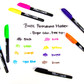 Markers Bazic Assorted Colors/Fine Tip 8ct.  (Pocket Clip)