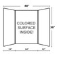 Presentation Board-Assorted Colors/Tri-Fold 36 x 48" (Each)