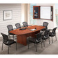 OS Conference Tables | Boat Shaped Conference Table with Slab Base - 95"
