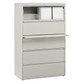 Lateral File HIRSH 5-drawer Solid Front Color: GRAY