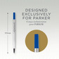 Refill Parker Quink Rollerball Medium-Blue (0/12)