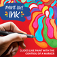 Markers Sharpie-Creative Brush Tip/Water Base Acrylic  Black & White 2Pk