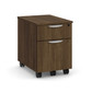Vertical File Cabinet-2 Drawer Mobile - Box/File- Laminated Wood