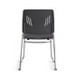 OS Stackable Side Chair with Chrome Frame