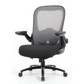 Chair OS Big & Tall High Back Mesh Task Chair with Flip Arm Model: RYDE Color: Gray Mesh w/ Black Seat