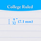Notebook 1 Subject/Spiral 70 Sheets
