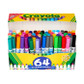 Markers Crayola 64Pk-Broad/Classic Colors-Washable