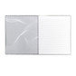 Notebook-Professional/Hardbound/Charcoal & White Stipes