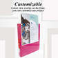 Binder-View 1/2" Magenta/3-Rings/2 Pockets