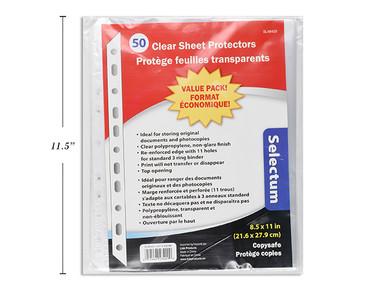 Sheet Protectors Clear/Letter 50ct.