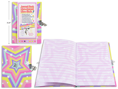 Journal Book w/Lock (Hardcover) 5.9
