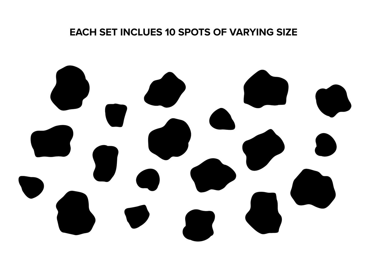 Fabric Cow Print Wall Decal Products Sunny Decals