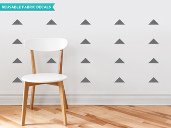 Wide triangle fabric wall decals - Sunny Decals